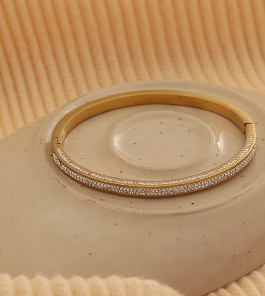 Full Zircon Stone Bangle