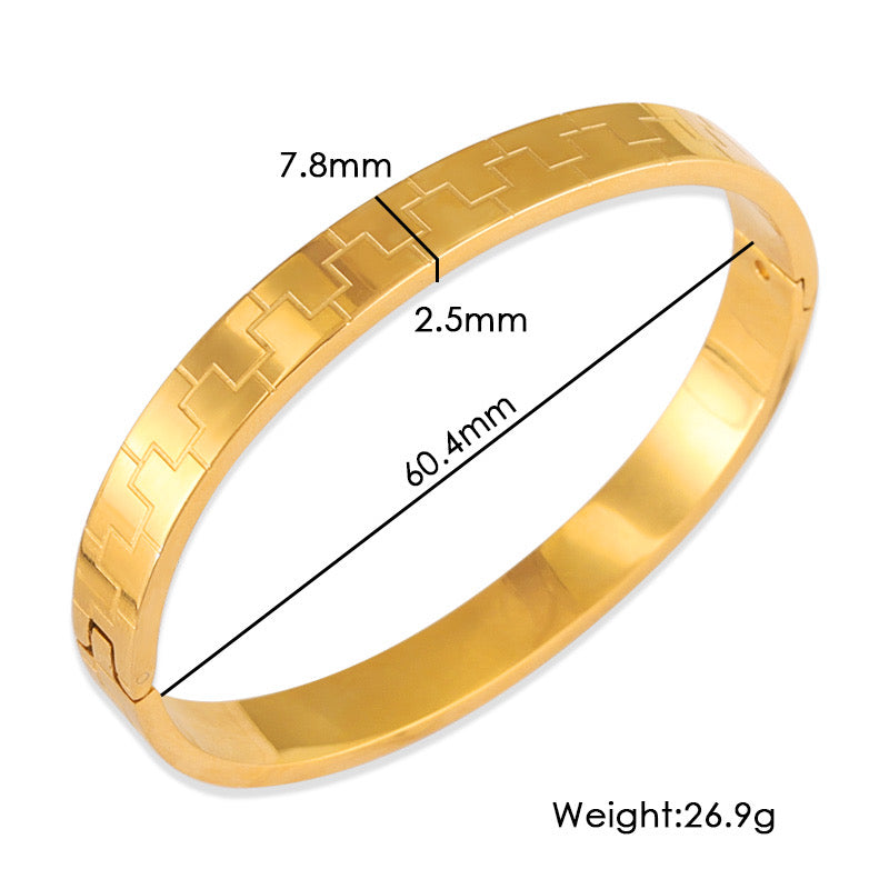 Grid Fashionable Bangle