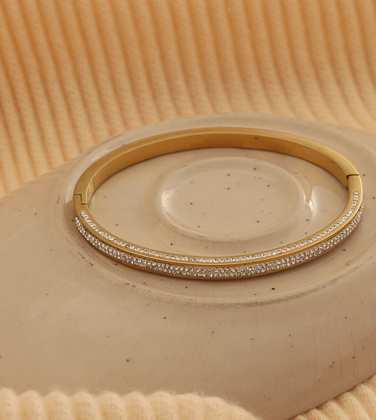 Full Zircon Stone Bangle