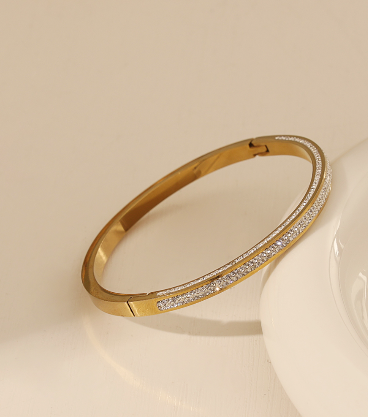 Full Zircon Stone Bangle