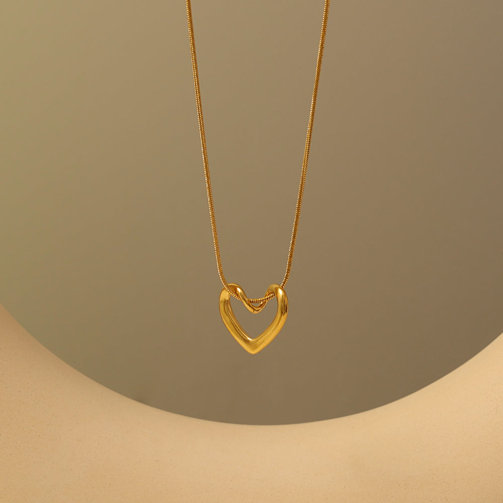 3D Heart Necklace