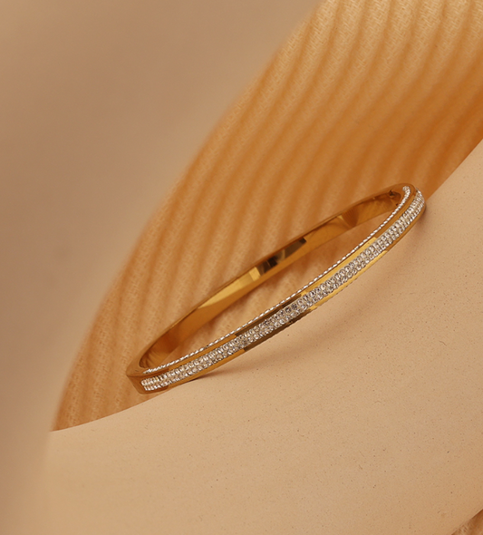 Full Zircon Stone Bangle