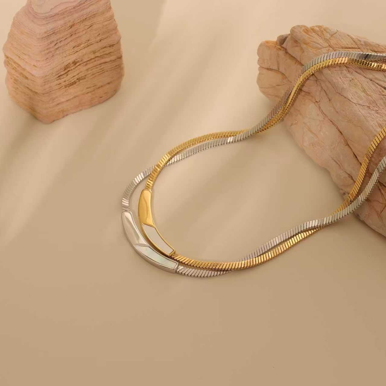 Golden Arc Necklace